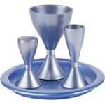 Havdallah Set, Aluminum, Shades of Blue