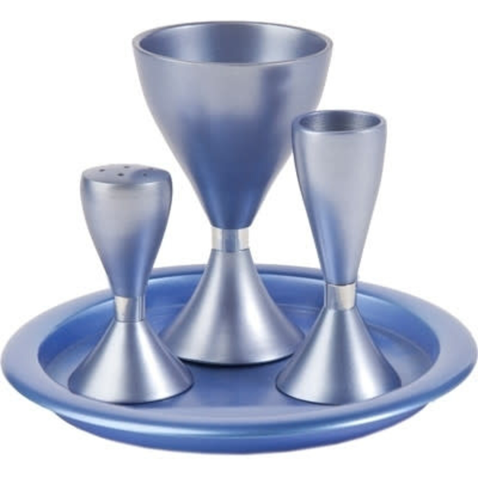 Havdallah Set, Aluminum, Shades of Blue