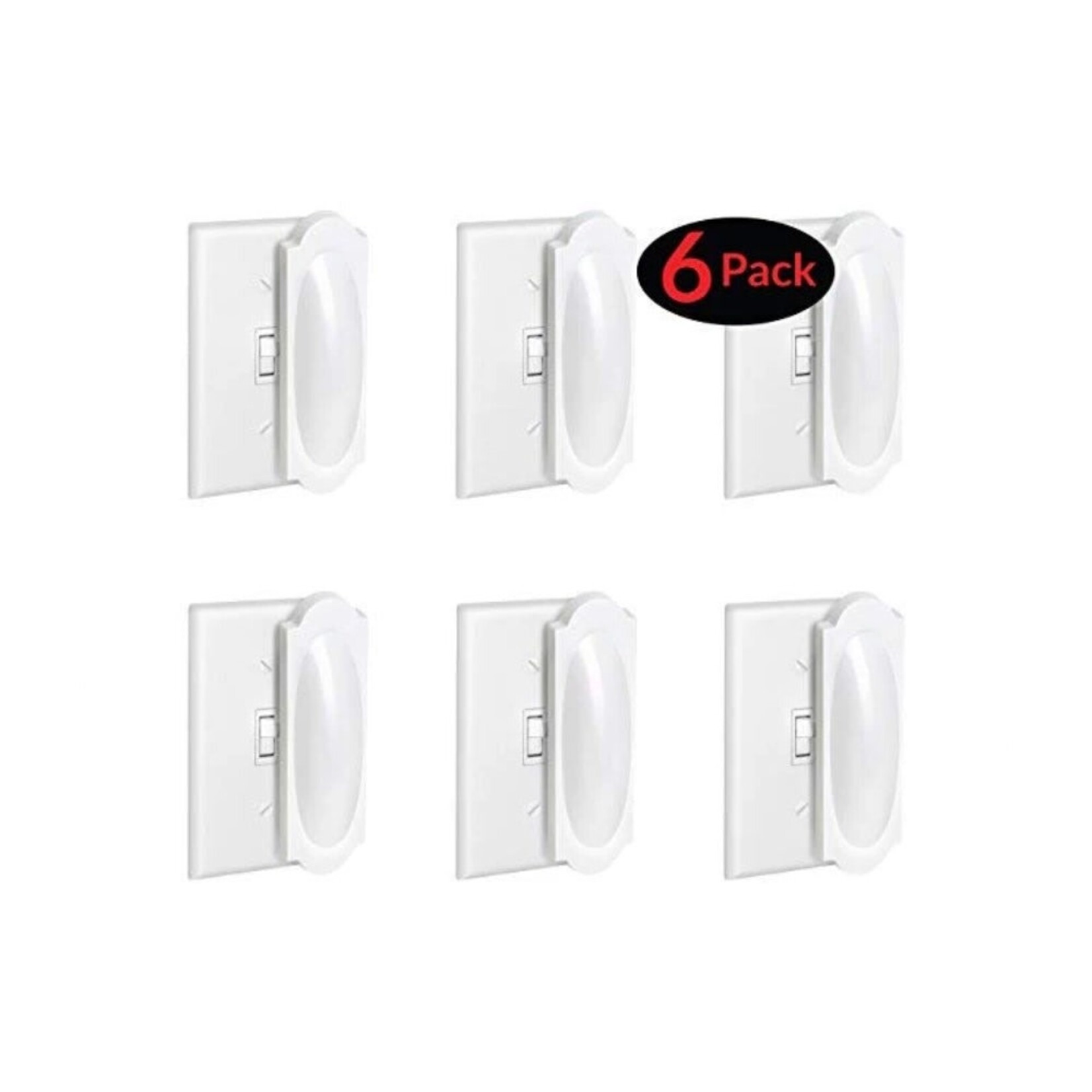 6-Pack  Magnetic Light Switch Cover Toggle Switch