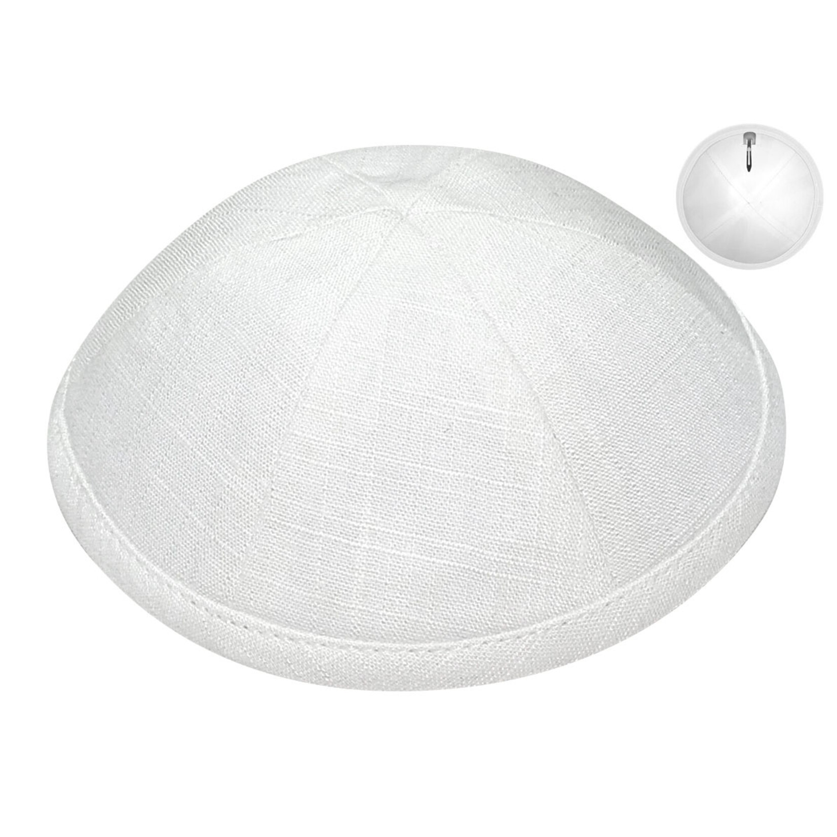 White Linen Kippah