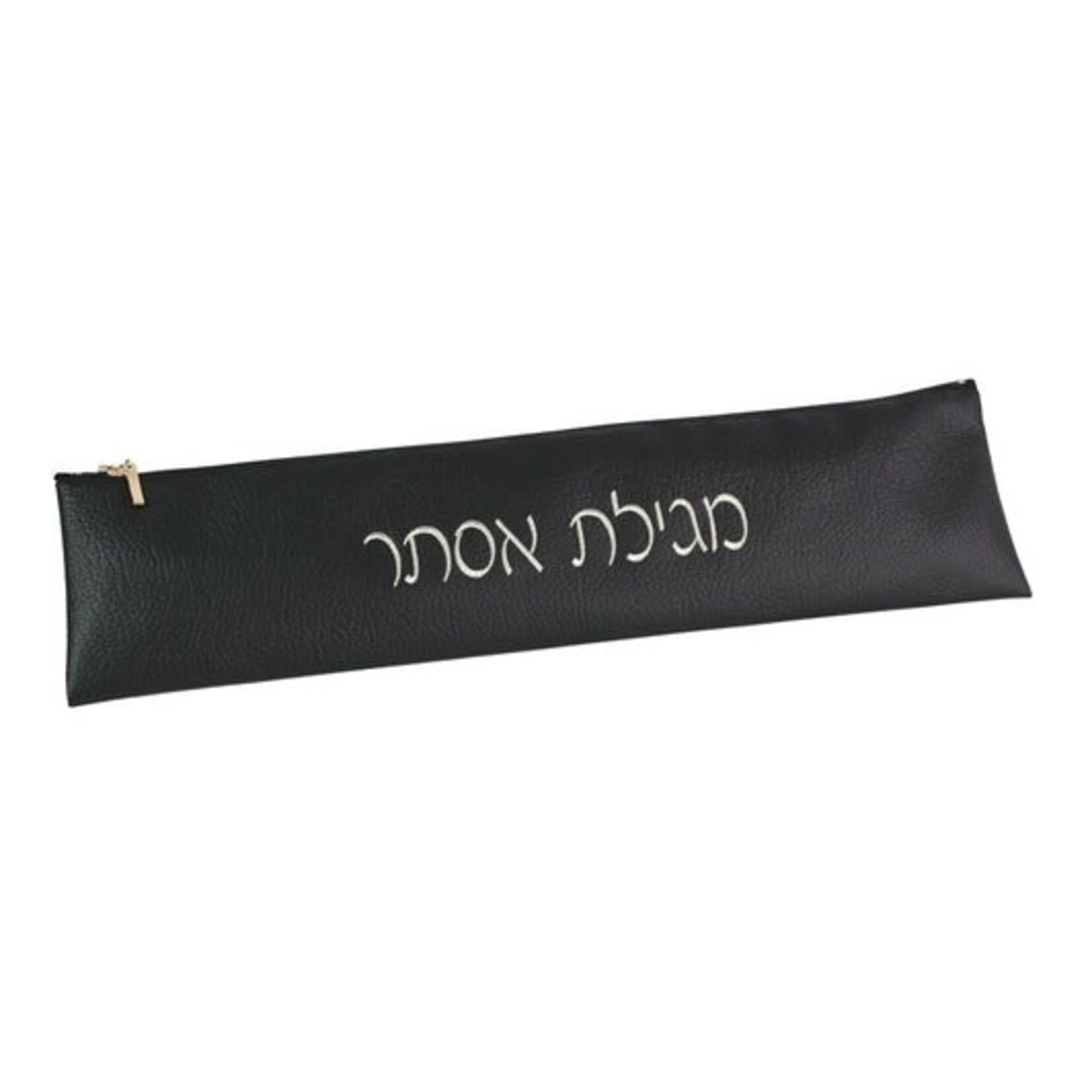 Leatherette Megillah Pouch, Black, 12 Inch