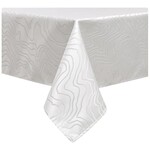 Tablecloth, Jacquard, ''Silver Ripple''
