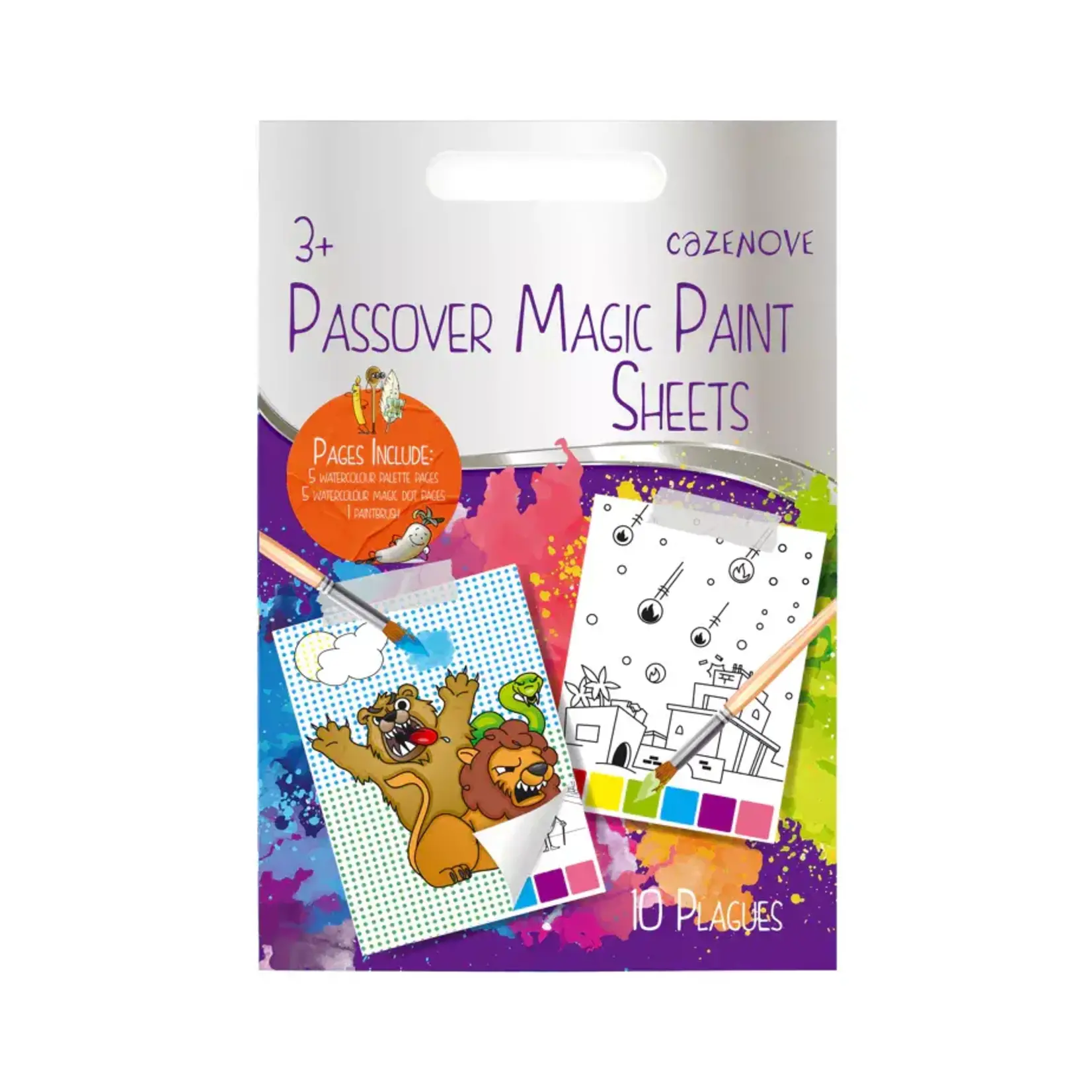 Ten Plagues Magic Paint Sheets
