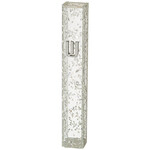Acrylic Mezuzah - Glitter White, 12 cm