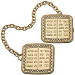 Gold-Finish Tallit Clips (9 cm)