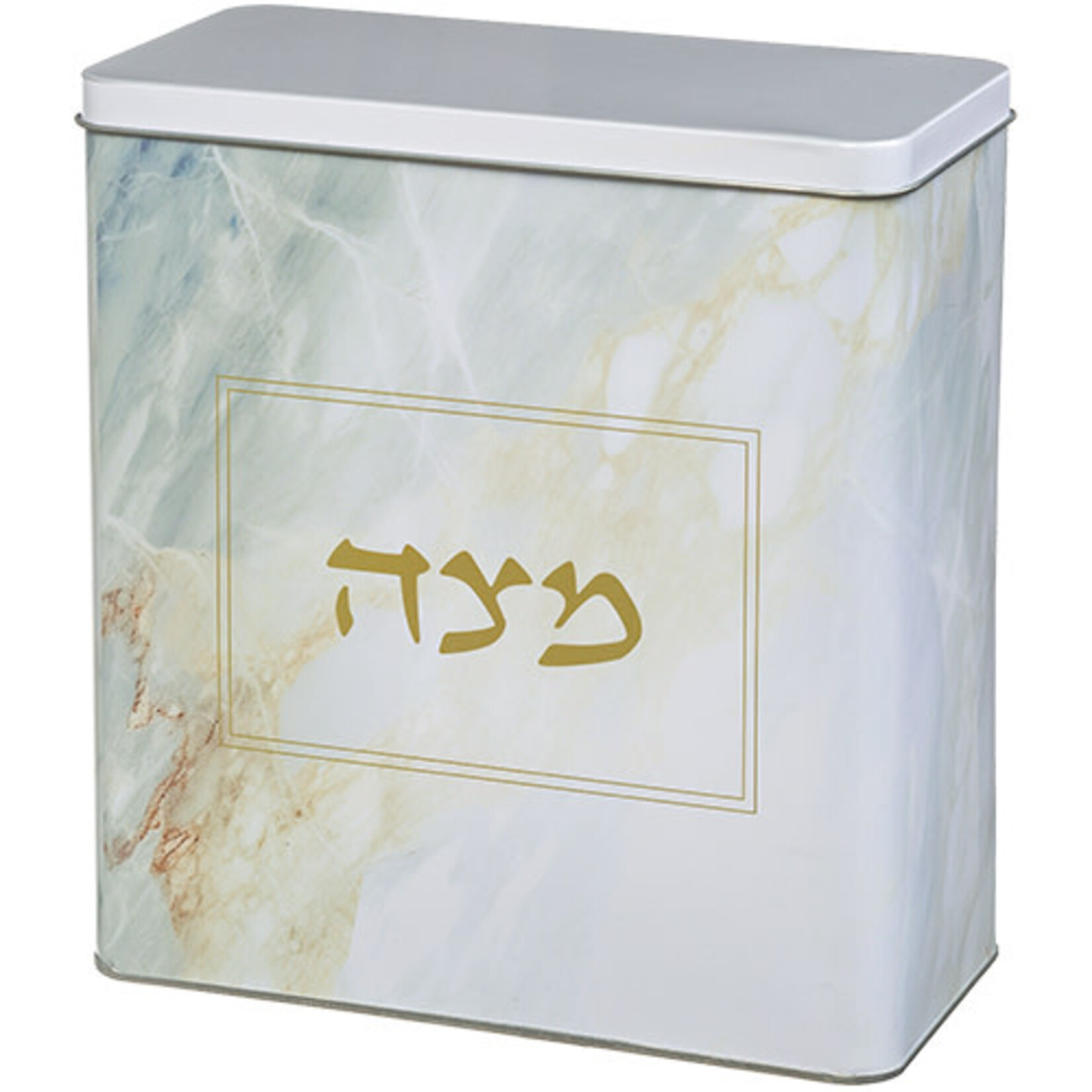 Aluminum Matzah Box ,  Marble
