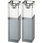 Candlesticks, Crystal, Silver
