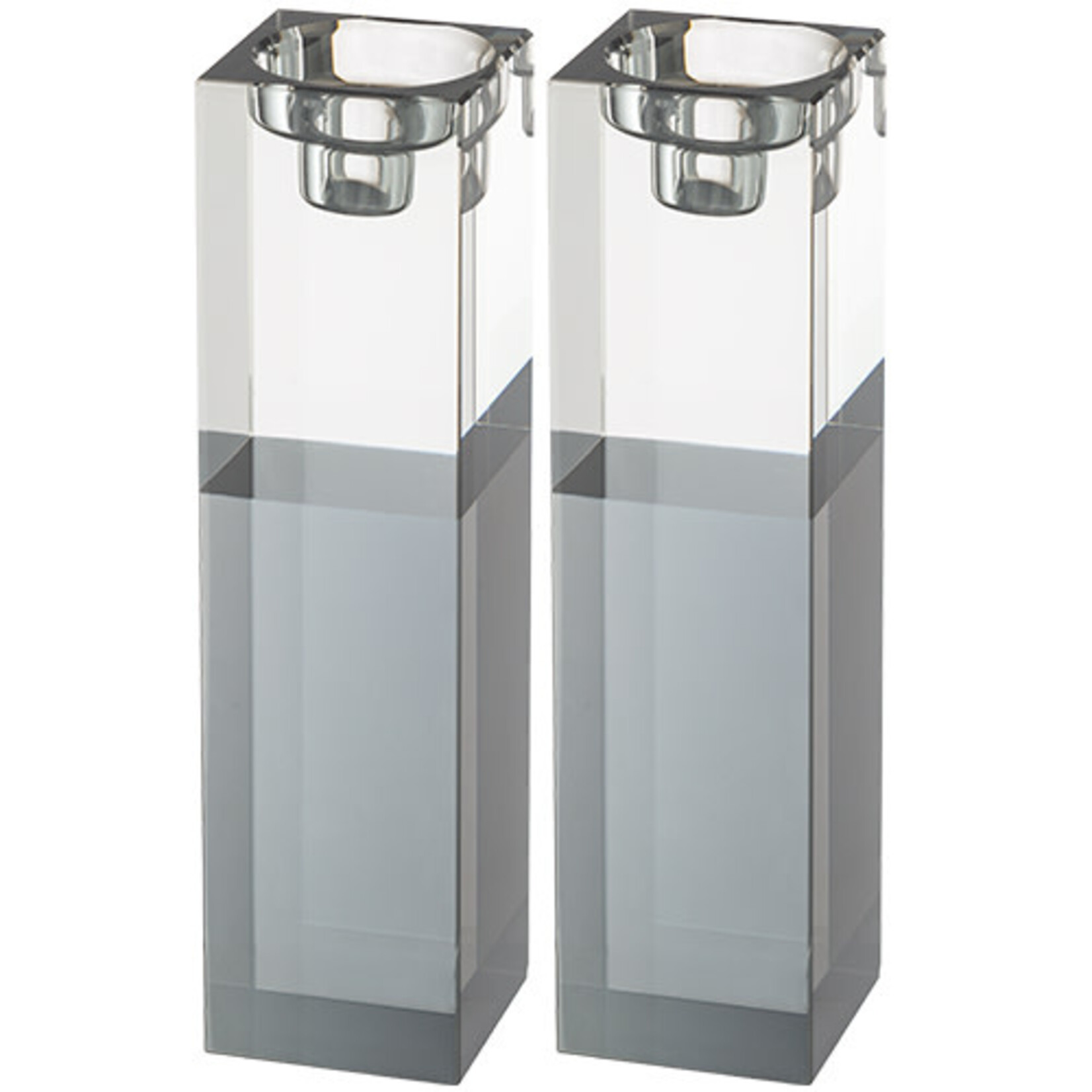 Candlesticks, Crystal, Silver