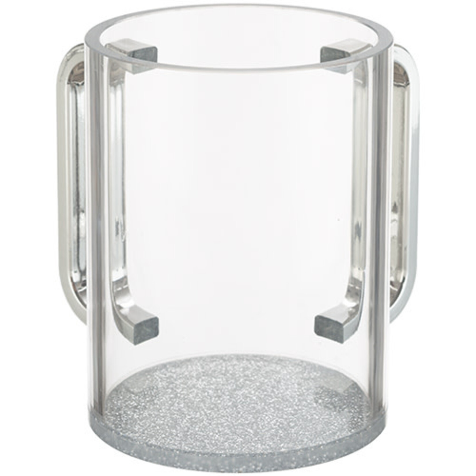 Washing Cup , Acrylic , Silver Base
