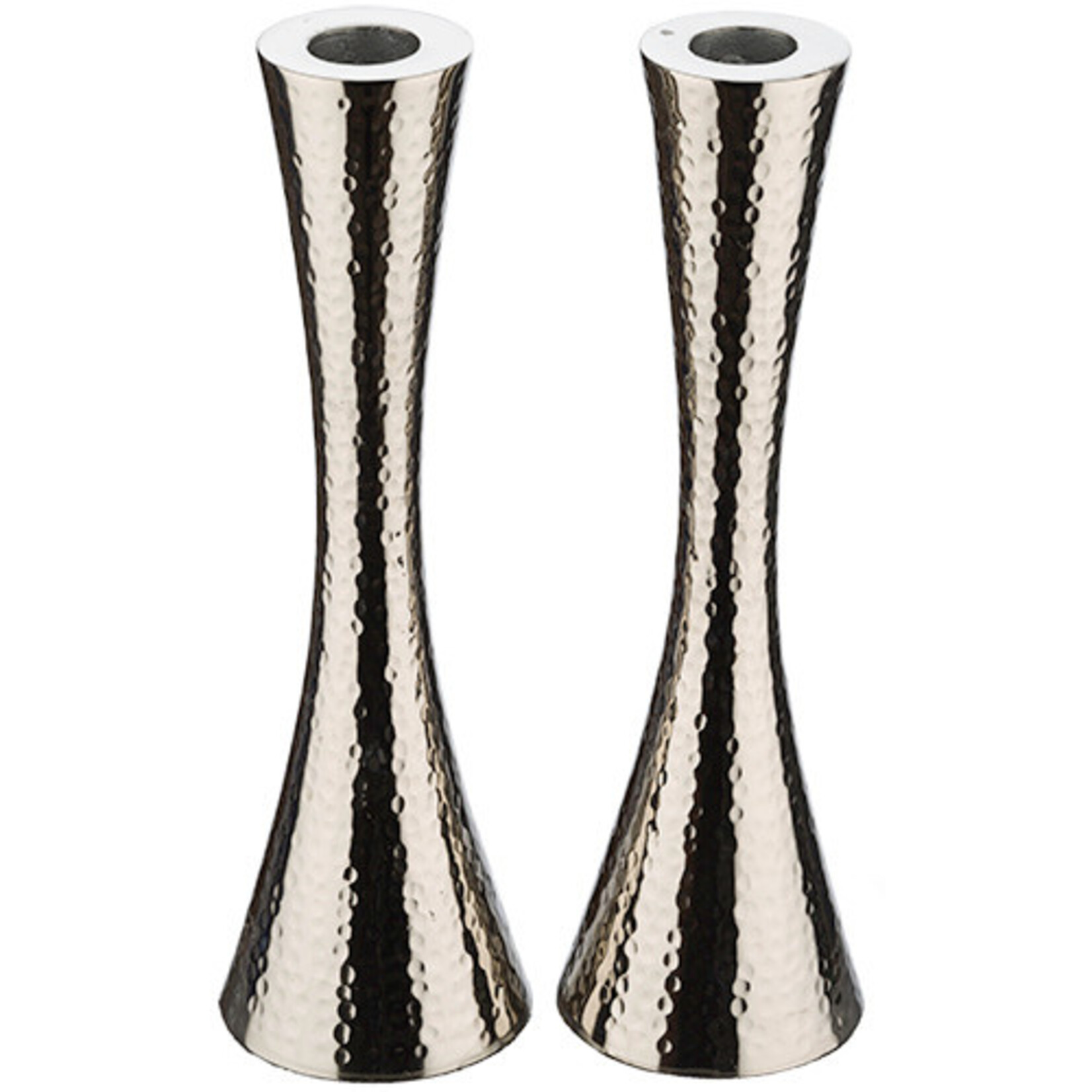 Candlesticks, Hammered Aluminum