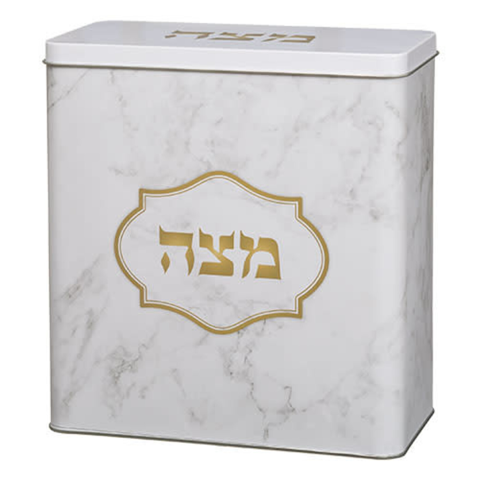 Aluminum Matzah Box, Marble