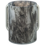 Acrylic Washing Cup 13 cm - Black Marble