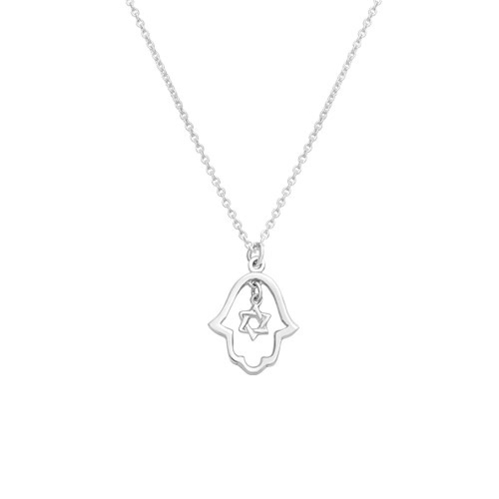 Necklace - 925 Sterling Silver Hamsa