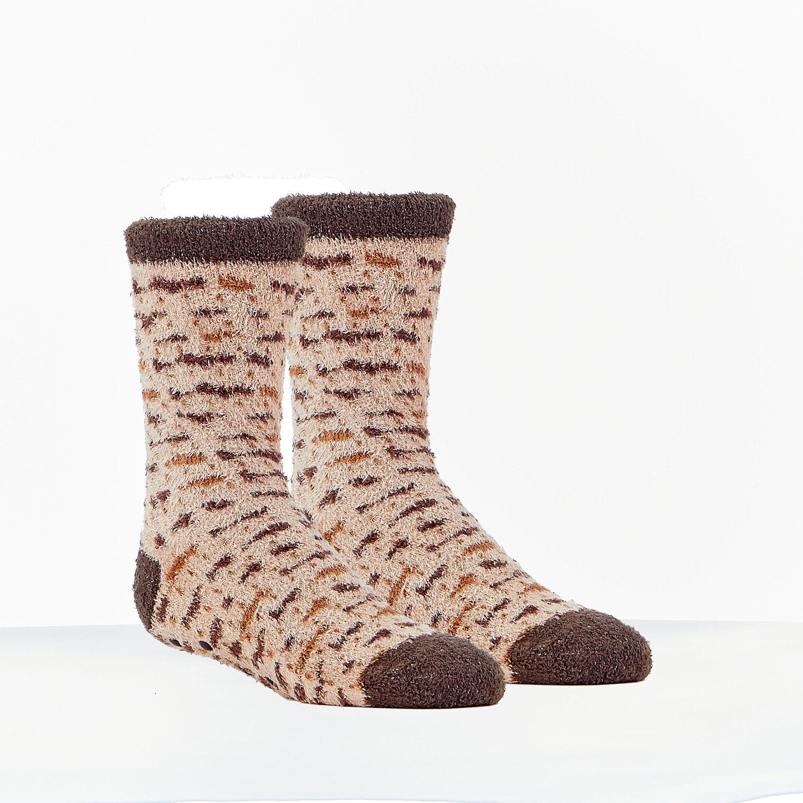 Kids' Passover Cozy Slipper Socks, Matzah Pattern