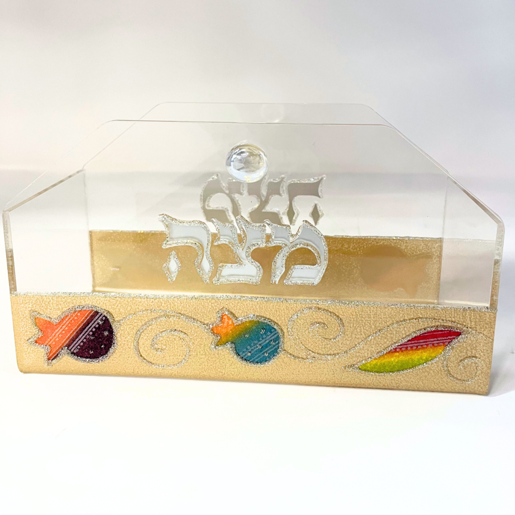 Matzah Holder, Rainbow Pomegranate