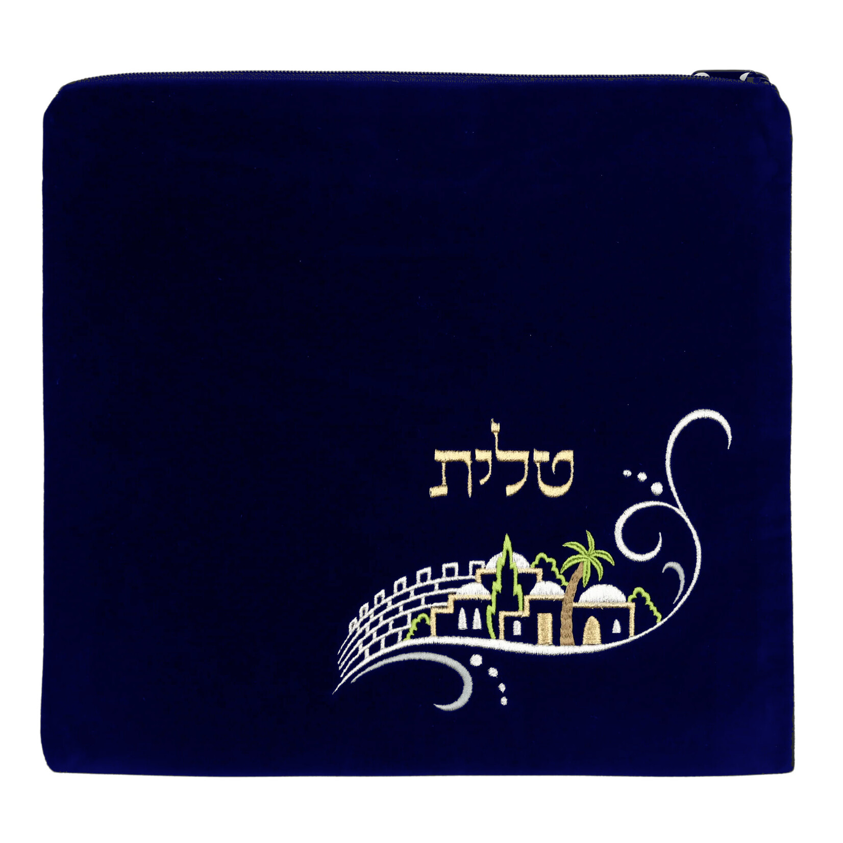 Tallit Bag, Navy Blue Velvet