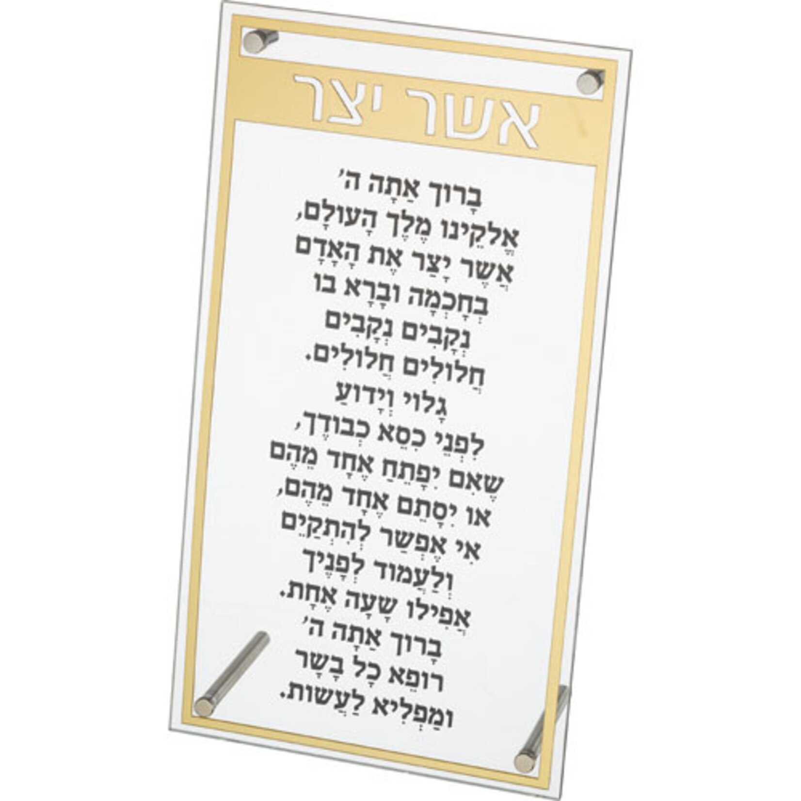 Asher Yatzar, Lucite, Ashkenazi