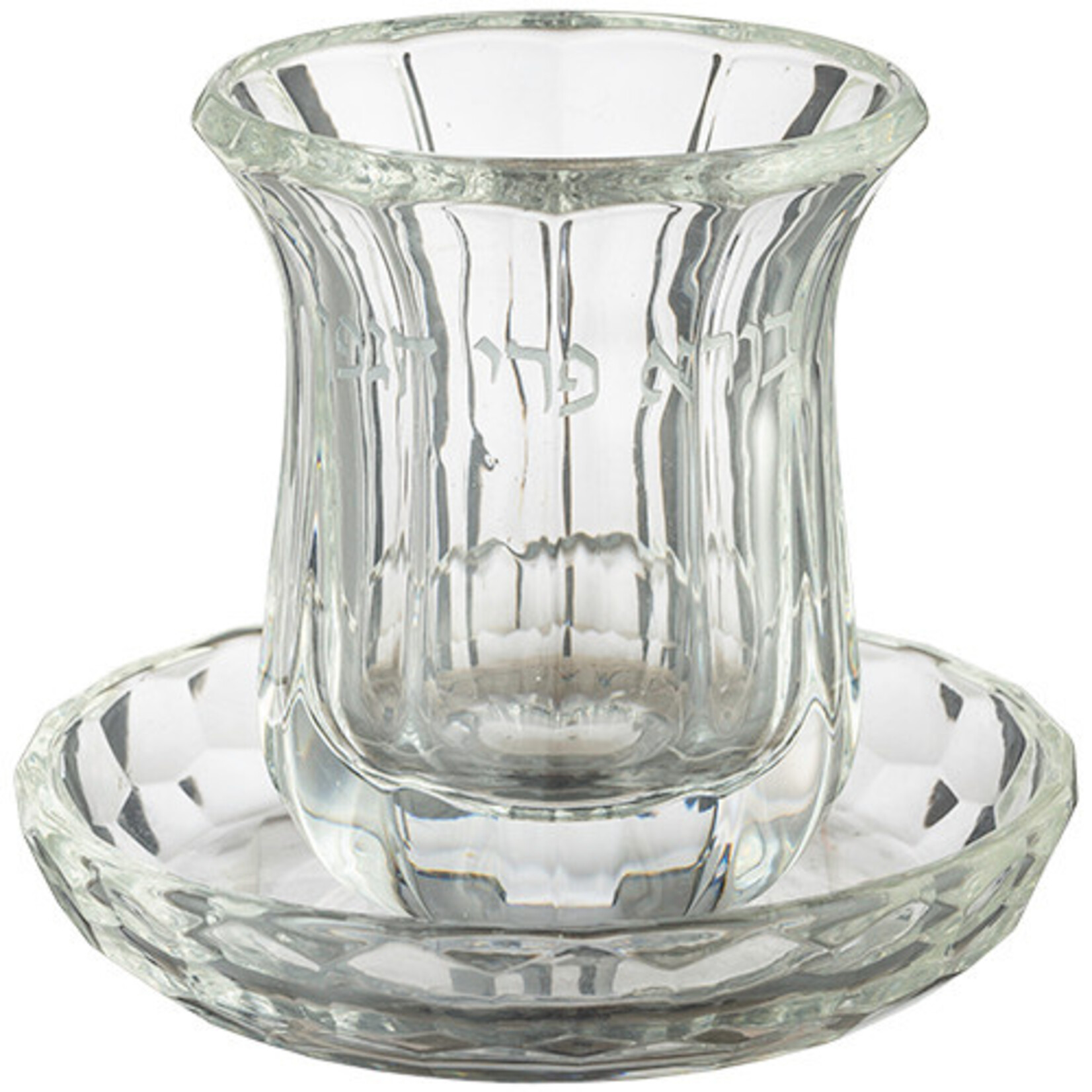 Crystal Kiddush Cup with Tray