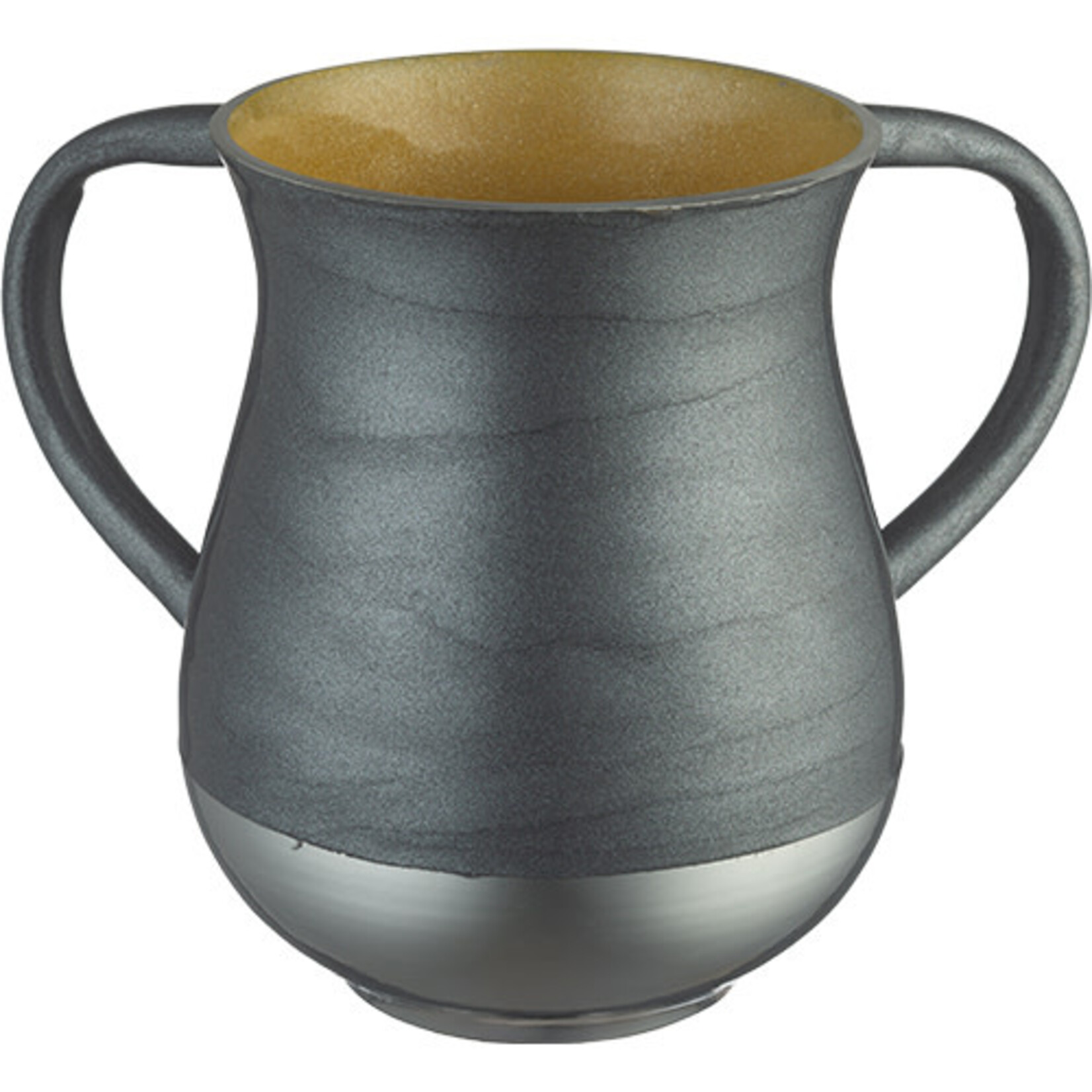 Washing Cup, Aluminum with Black Enamel
