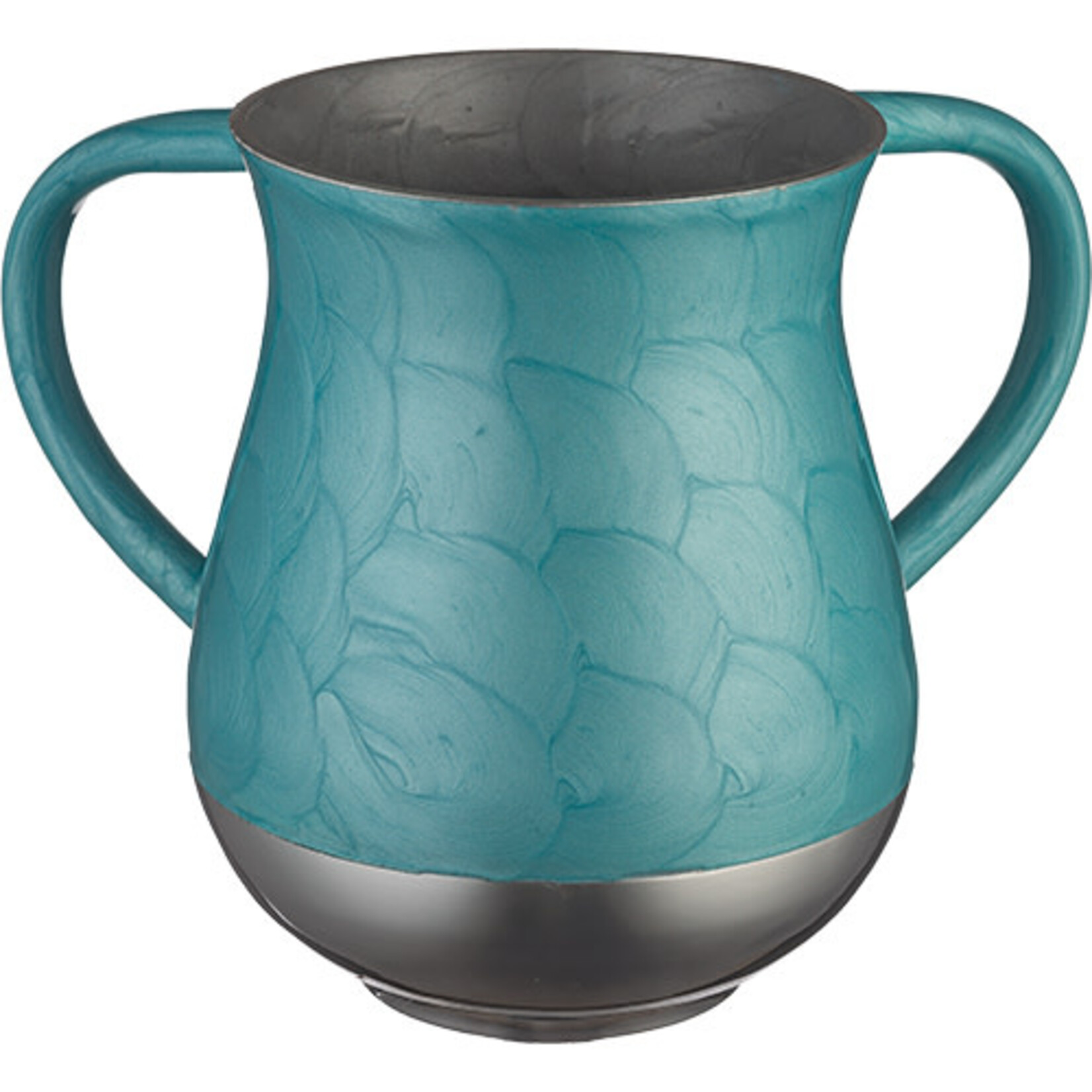 Washing Cup, Aluminum with Teal Enamel