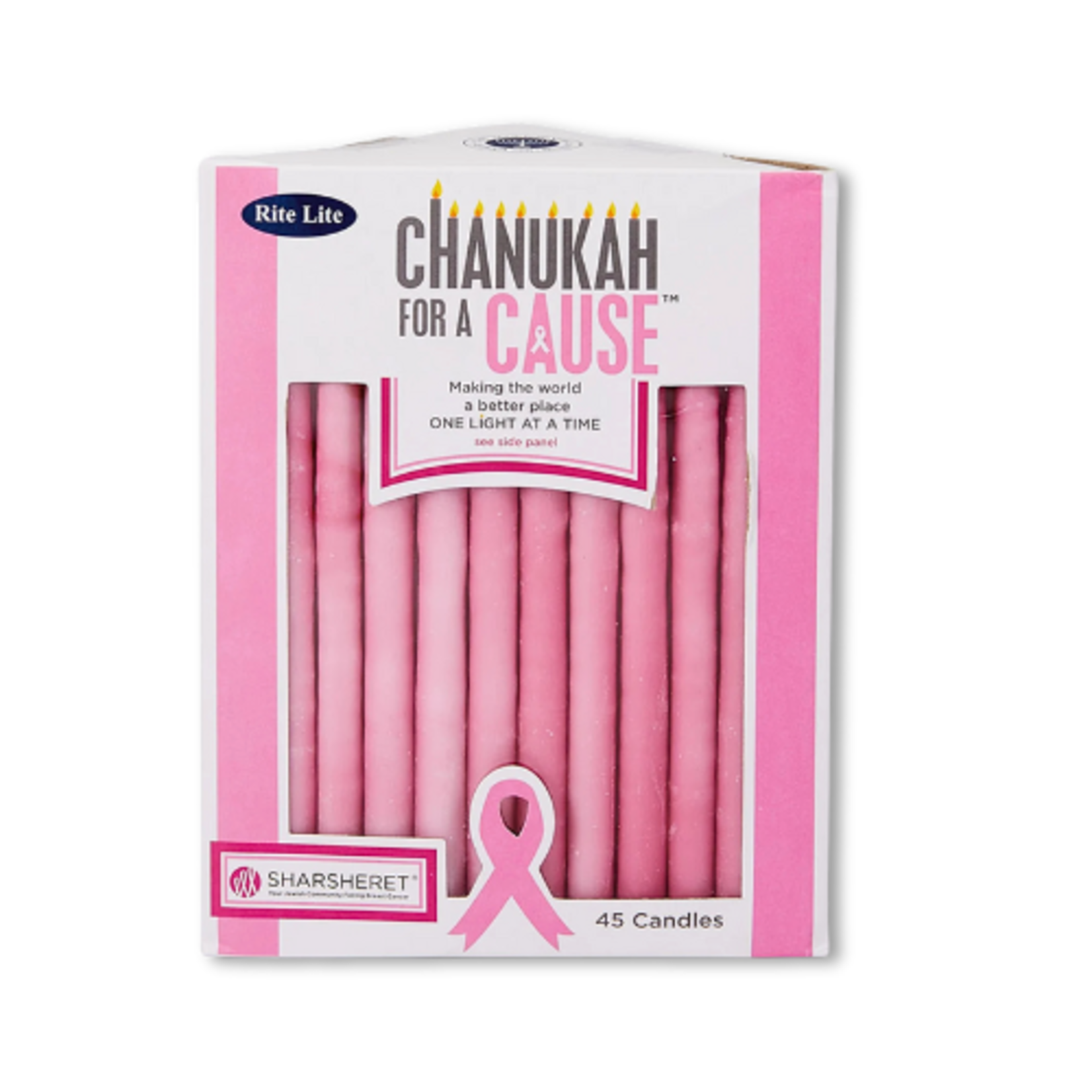 Chanukah 'Candles for a Cause' Pink Ribbon
