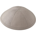 Light Grey Linen Kippah