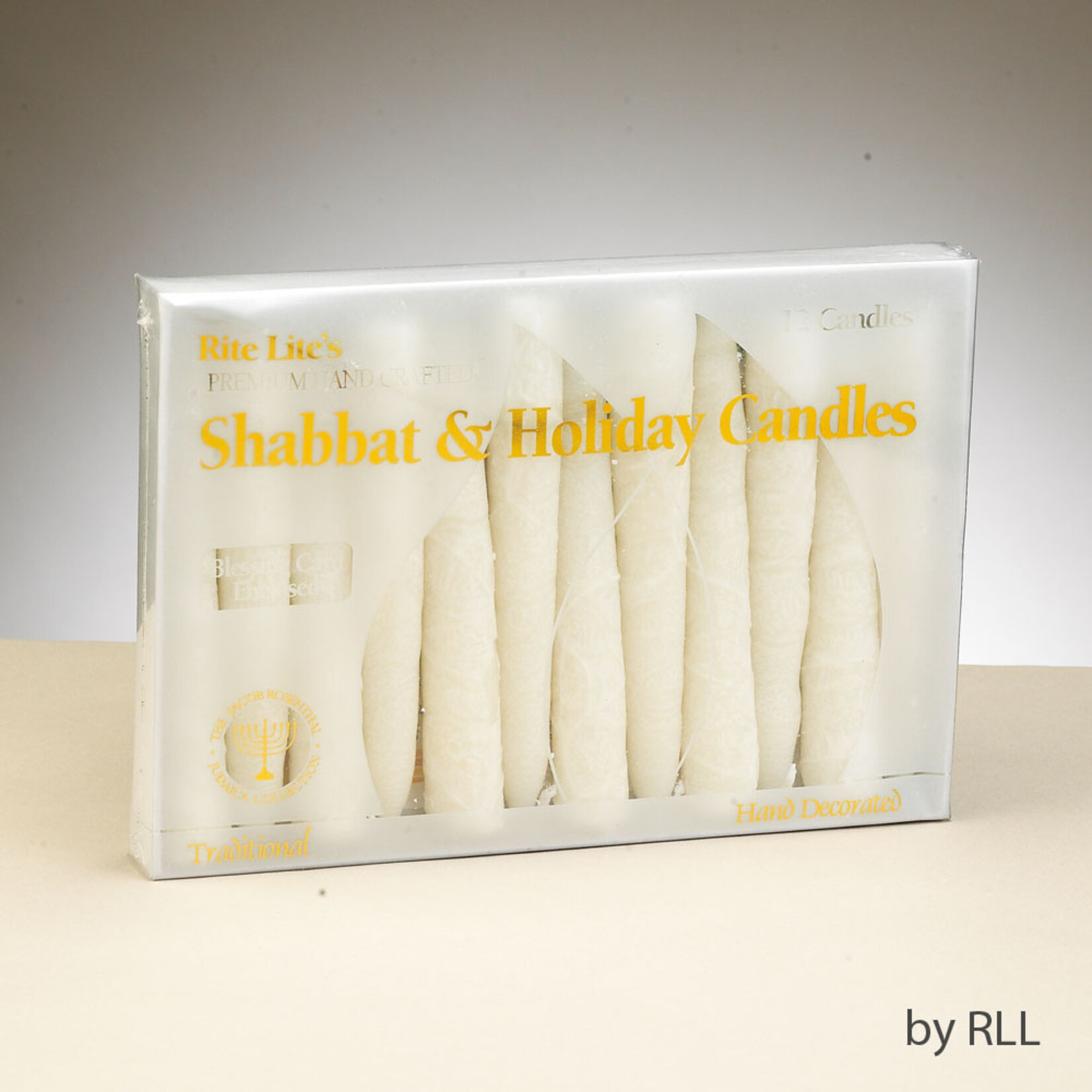 Premium Handcrafted Shabbat Candles, 12-Pack