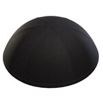 Black Linen Kippah, 15cm