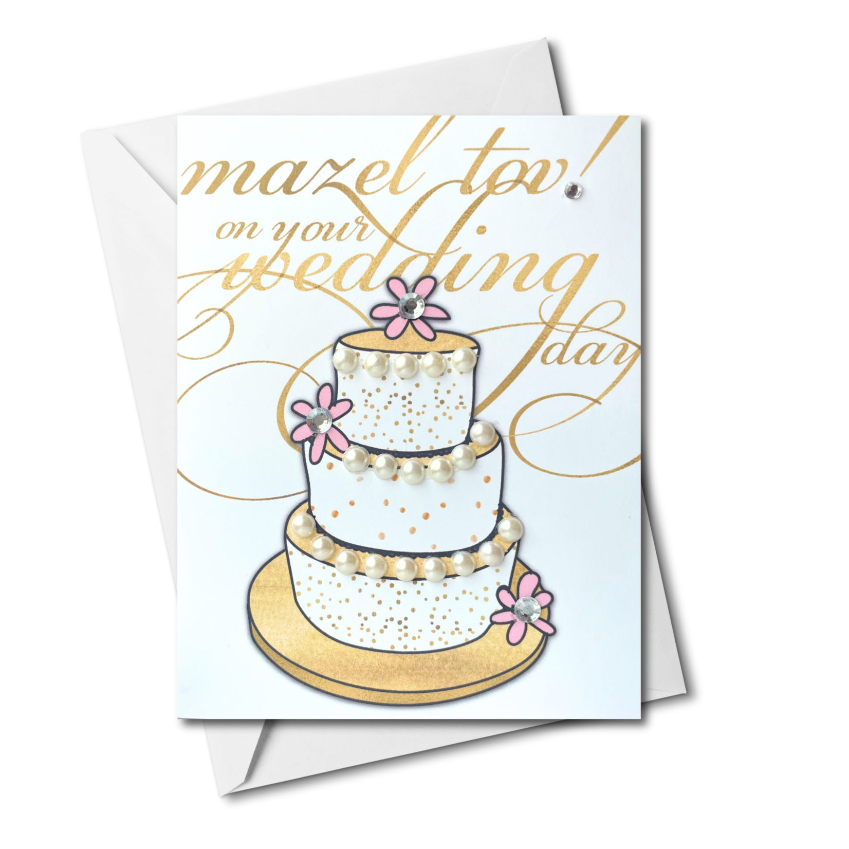 Greeting Card, Mazel Tov Wedding Cake