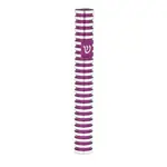 Round Grooved Mezuzah Case, Purple