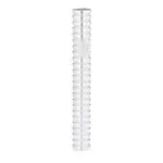 Round Grooved Mezuzah Case, Natural