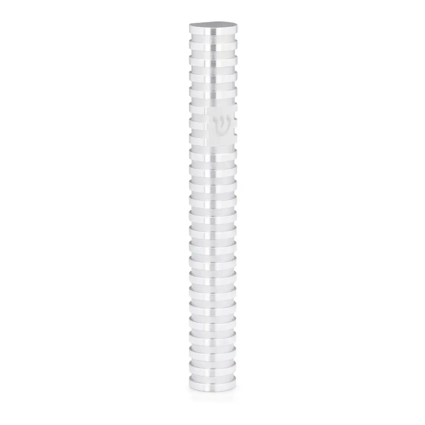 Round Grooved Mezuzah Case, Natural