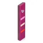 Rhomboid Mezuzah Case, Purple