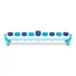 Modular Cone Design Chanukah Menorah, Shades of Blue