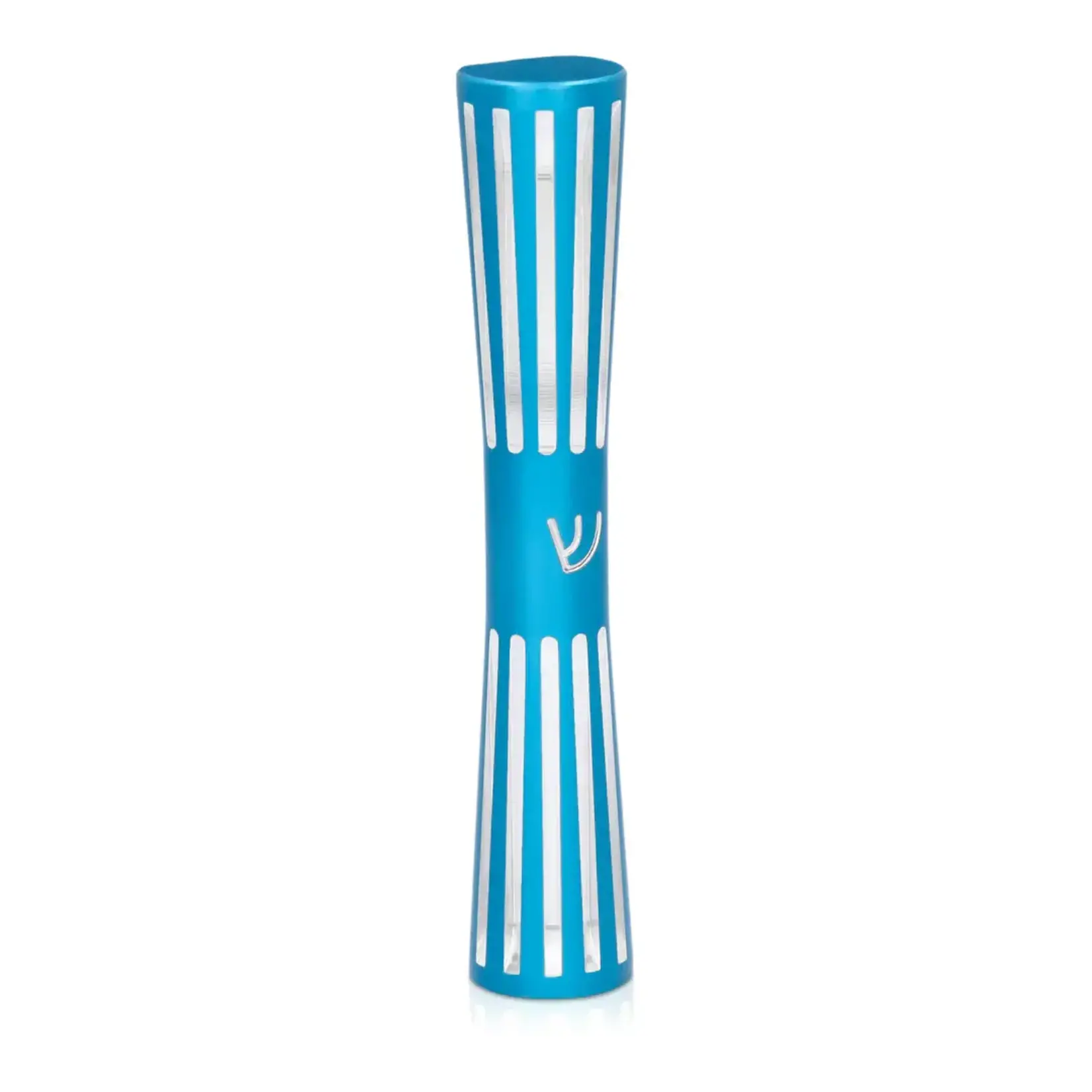 Fluted Mezuzah Case, Turquoise