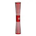 Fluted Mezuzah Case, Red