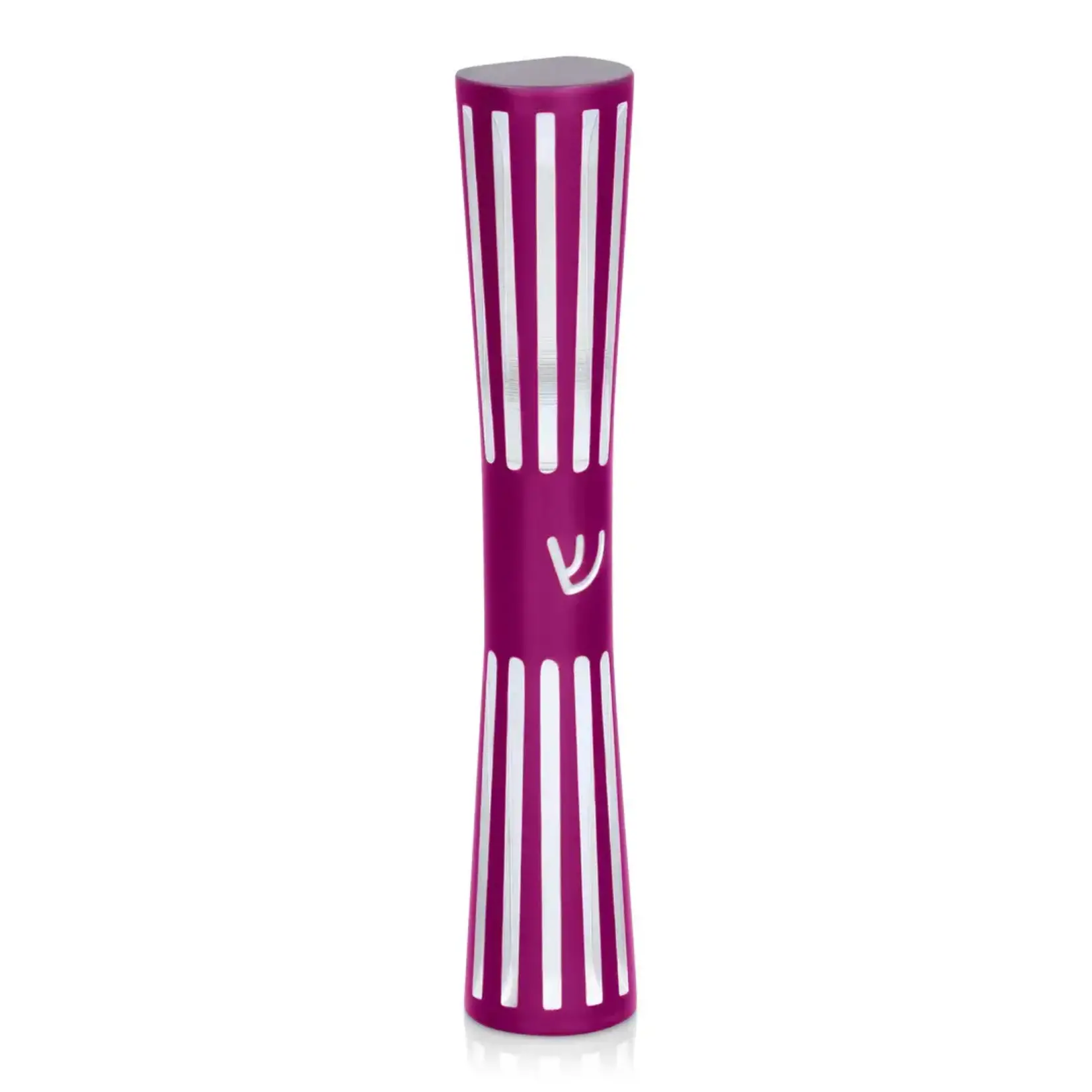 Fluted Mezuzah Case, Purple