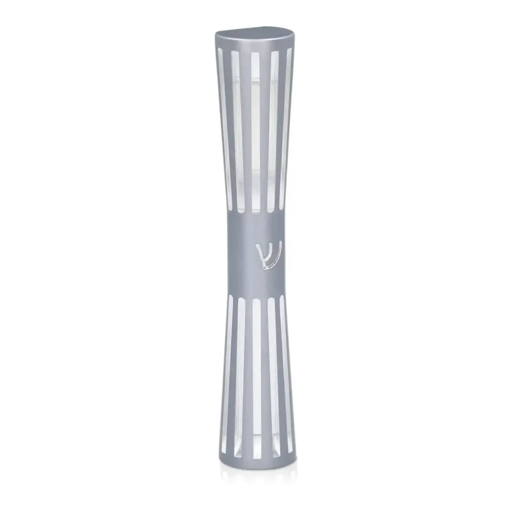 Fluted Mezuzah Case, Gray