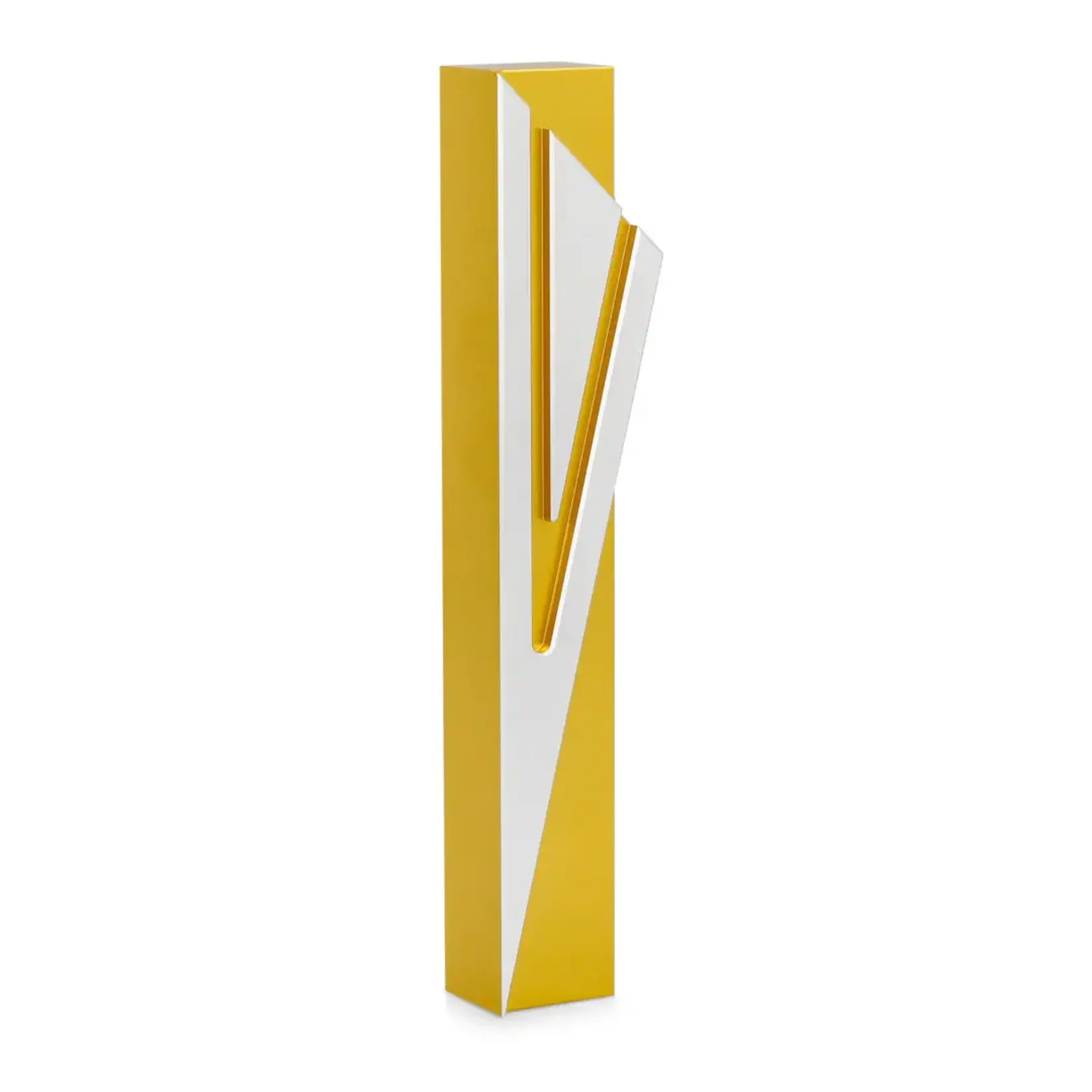 Capital Shin Mezuzah Case, Gold