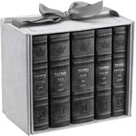 5-Volume Machzor Set, Hebrew/English, Mid Size, Ashkenaz, Faux Leather, Grey