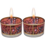 Glass Tealight Candle Holders, Chagall Windows Design