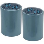 Anodized Candlesticks with Pomegranate Design, Blue
