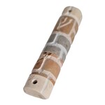 Jerusalem marble mezuzah case 10 cm