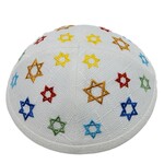 Linen Kippa for Kids 18 cm