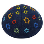 Linen Kippa for Kids  18 cm
