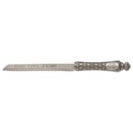 Shabbat Challah Knife with Decorative Blade – “Shabbat VeYom Tov” Design