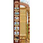 Laminated Sukkah Poster, Prayer for Dwelling in the Sukkah, 14x36 inches