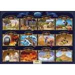 Laminated Sukkah Poster, Jewish Months, 20x28 inches