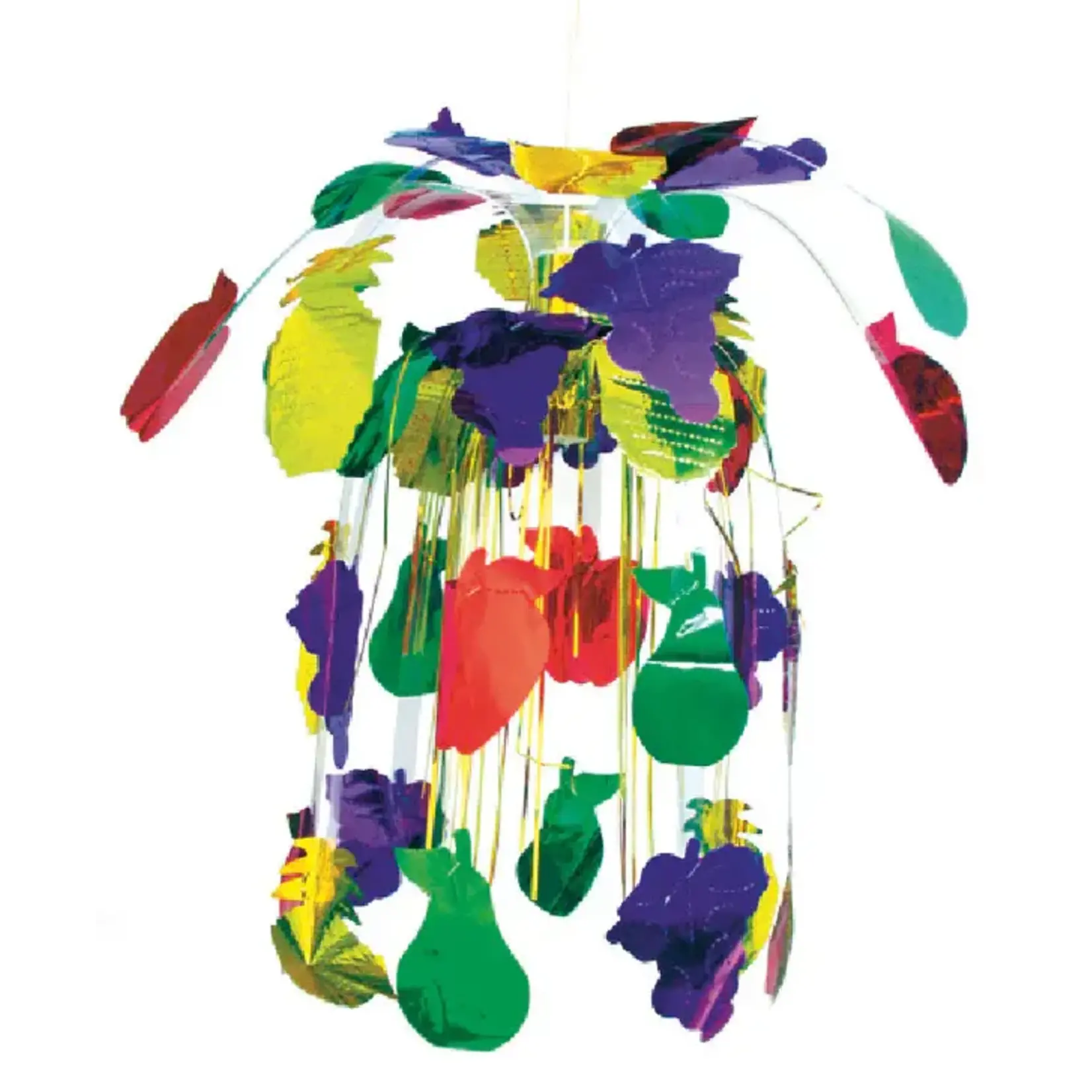 Foil Lantern-Style Decoration, 33 inches, Assorted Fruit