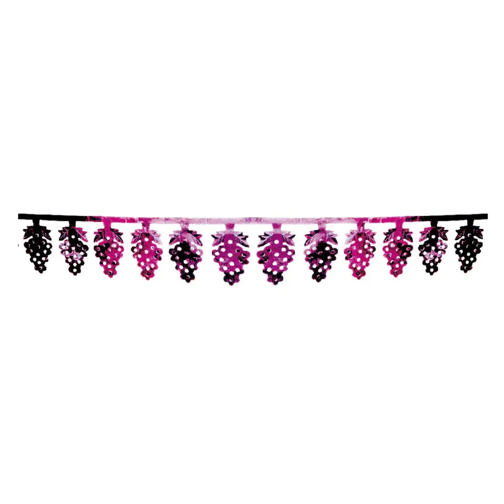 Foil Garland, Purple Grape Clusters